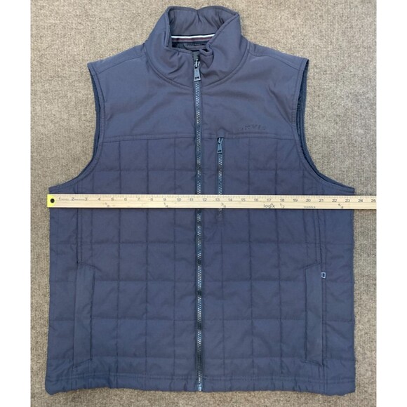 Orvis Vest Mens L Quilted Nylon High-Neck Zip Pockets Outdoor Camp Hike Trail - Picture 3 of 8